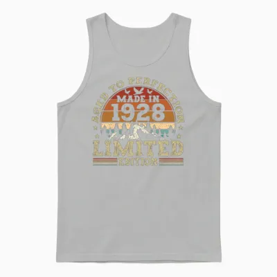 Jahrgang 1928 Retro Vintage Unisex Tank Top - Ash