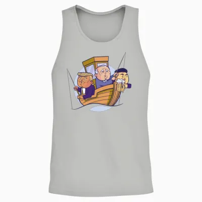 Presidents Fishing Funny Presidents Fishing Funny Unisex Tank Top - Ash