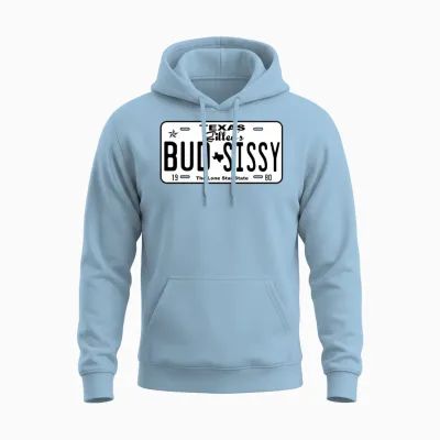 Cory Love Gilley's Bud N Sissy Texas Cowboy Unisex Hoodie - Light Blue