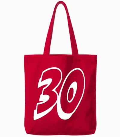 Uniforme D'équipe Sportive Numéro 30 Numéro 30 Tote Bags - Red