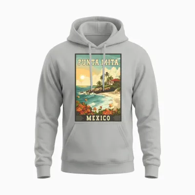 Discover Punta Mita in Mexico - Tropical Paradise Unisex Hoodie - Ash