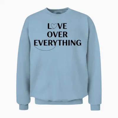 Vareno - Love Over Everything Unisex Sweatshirt - Light Blue