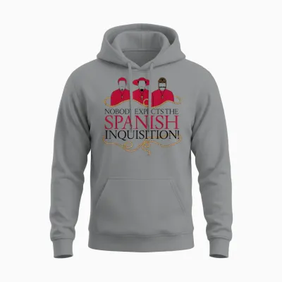 Monty Python Offizielle the Spanish Inquisition Unisex Hoodie - Sport Grey