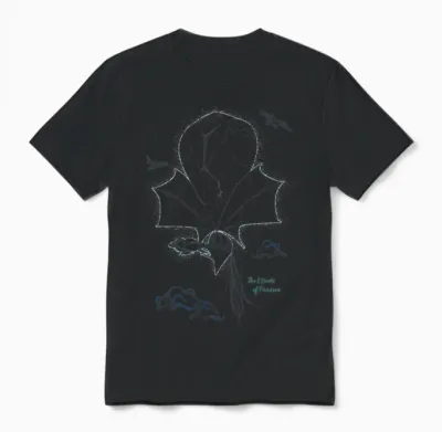 Avatar: Fire and Ash the Winds of Pandora Line Art Unisex T-Shirt - Black
