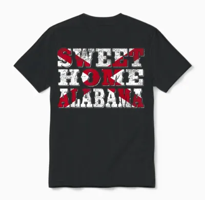 Lyriclyfe Sweatshirt - Sweet Home Alabama Unisex T-Shirt - Black