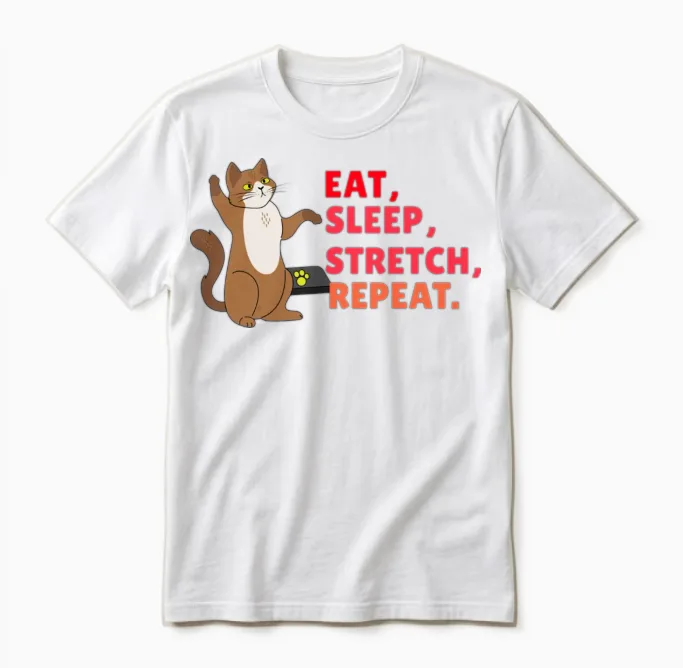 Funny Animal T-Shirt Design, Fitness and Wellness Unisex T-Shirt in White