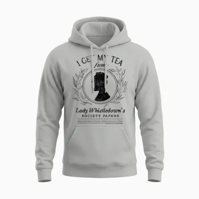 Bridgerton I Get My Tea from Lady Whistledown's Unisex Hoodie - Ash