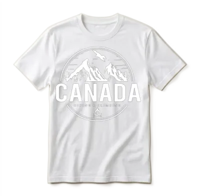 Canada Camping and Hiking Unisex T-Shirt - White
