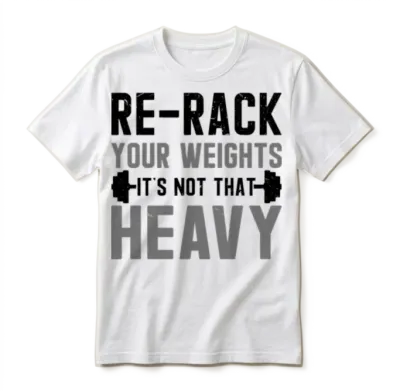 Gym Etiquette and Hygiene Essentials Unisex T-Shirt - White