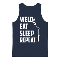 Funny Welder, Welder, Miller Welders, Welder Daddy Unisex Tank Top - Navy – 1