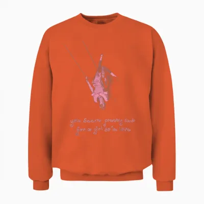 Offizielle Olivia Rodrigo Pink Swing Unisex Sweatshirt - Orange