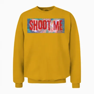 Shoot Me Unisex Sweatshirt - Gold