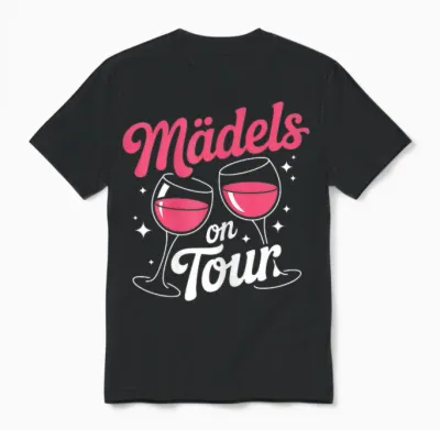 Mädels on Tour Mädels Ausflug Mädelsabend Bffs Unisex T-Shirt - Black