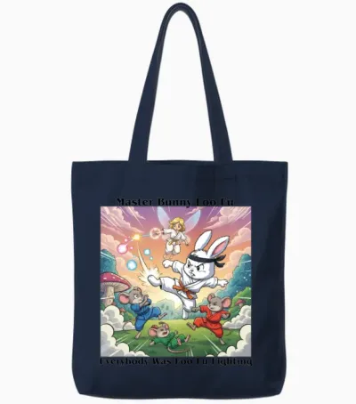 Master Bunny Foo Fu 2 Tote Bags - Navy