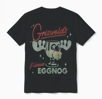 National Lampoon's Christmas Vacation Griswold's Eggnog Unisex T-Shirt - Black