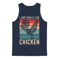 Cock I Just Really Retro Cocks Cock Lover Unisex Tank Top - Navy – 1