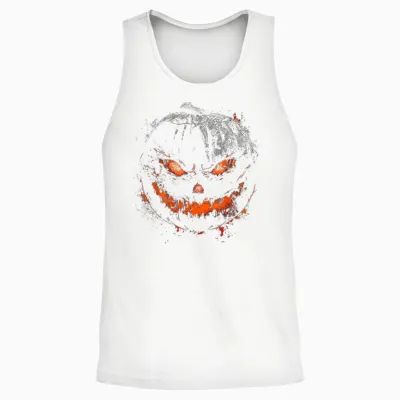 Kürbis Kostüm Halloween Gruselkunst Kürbis Unisex Tank Top - White