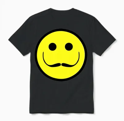 Salvador Dali Smiley Face Unisex T-Shirt - Black