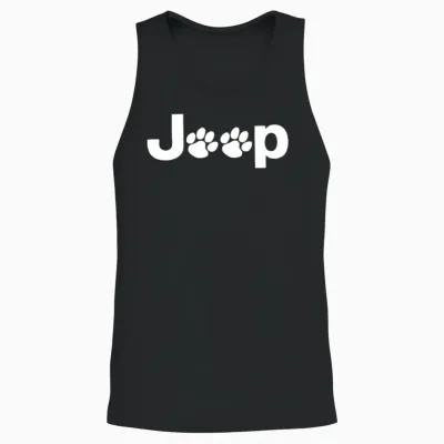Jeep Dog Unisex Tank Top - Black