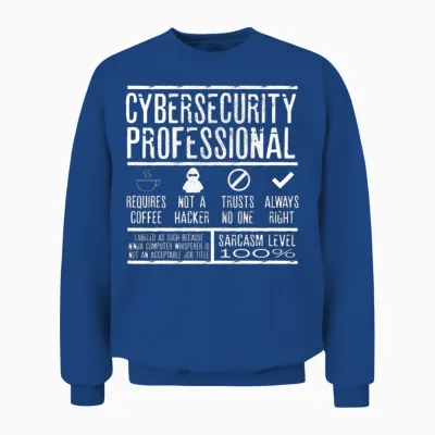 Cybersecurity Exprert Unisex Sweatshirt - Royal