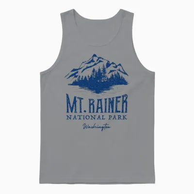 Outdoors Mount Rainier National Park Hiking Unisex Tank Top - Sport Grey