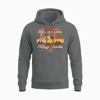 Dentside Chrome Yellow Unisex Hoodie - Graphite Heather