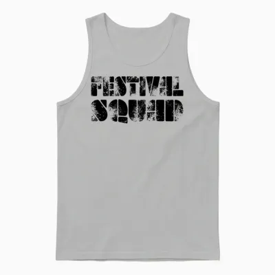Festival Squad Black Unisex Tank Top - Ash