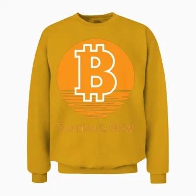 Bitcoin Unisex Sweatshirt - Gold