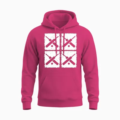 Cricket Retro Cricket Cricketing Retro Cricket Pla Unisex Hoodie - Heliconia