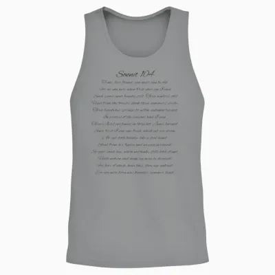 Sonnet 104 Unisex Tank Top - Sport Grey