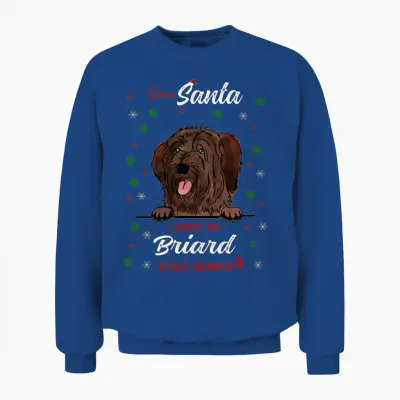 Briard Dog Christmas Dog Breed Unisex Sweatshirt - Royal
