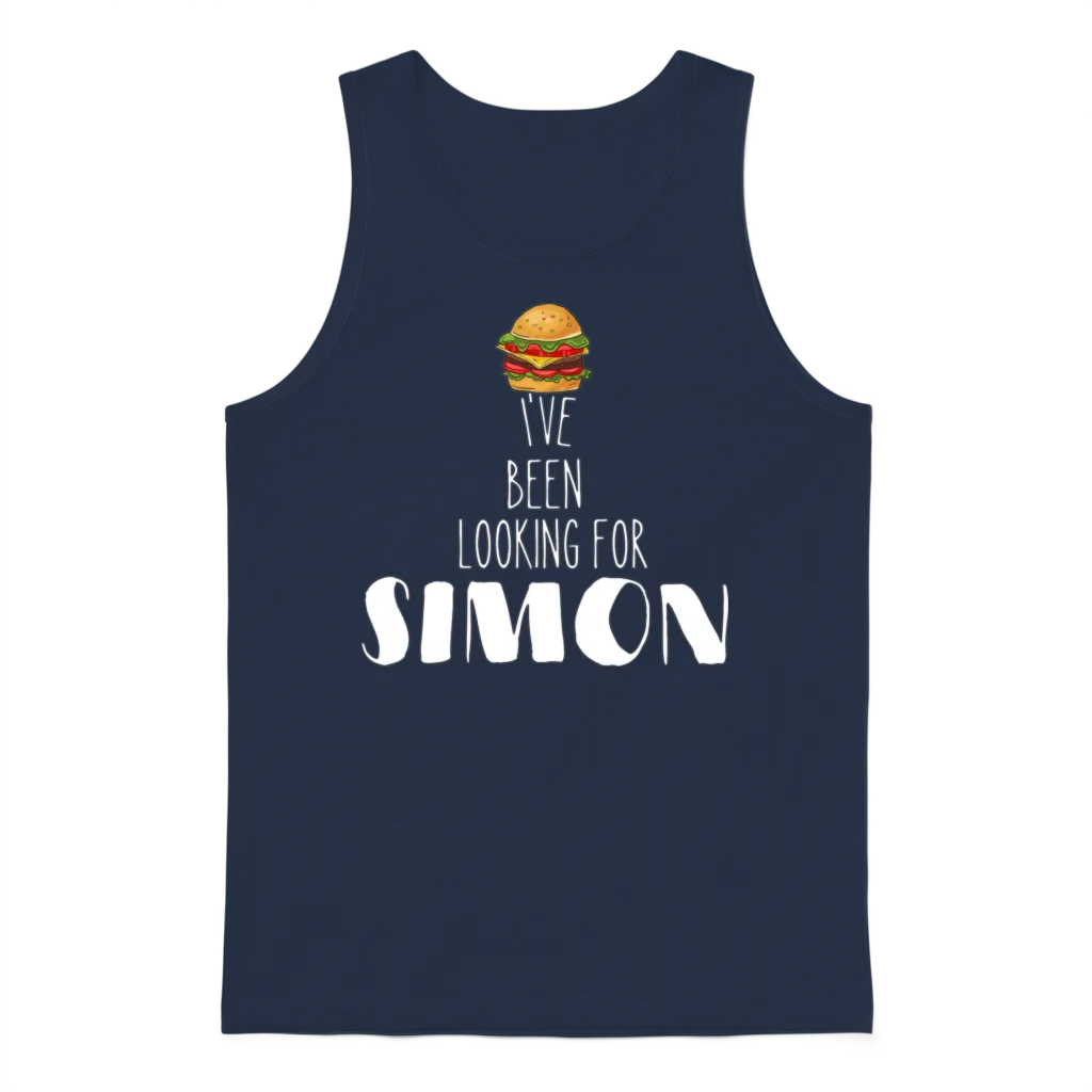 Funny Simon Saying Simon Unisex Tank Top - Navy