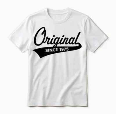 Original Since 1975 (year of Birth, Birthday / B) Unisex T-Shirt - White