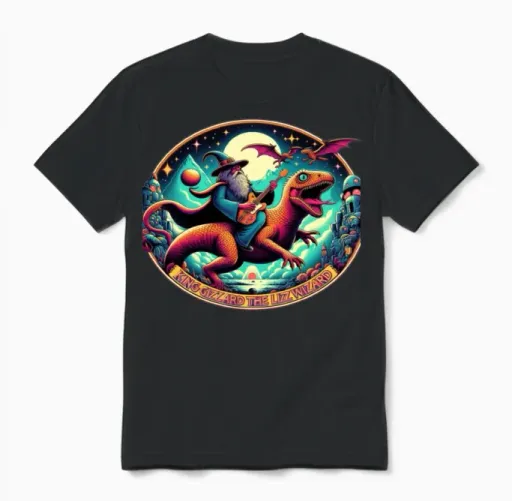 King Gizzard and the Lizard Wizard Unisex T-Shirt in Black