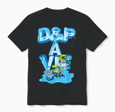 D&p for Life - Exclusive to Ufo Fishermen T-Shirt, Black, S Unisex T-Shirt - Black