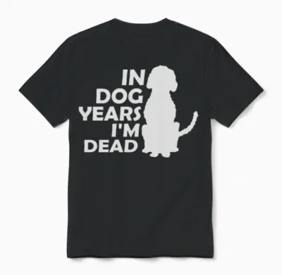 In Dog Years Dead Unisex T-Shirt - Black