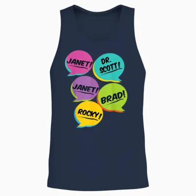 Rocky Horror Show Scène De Chambre à Coucher Unisex Tank Top - Navy