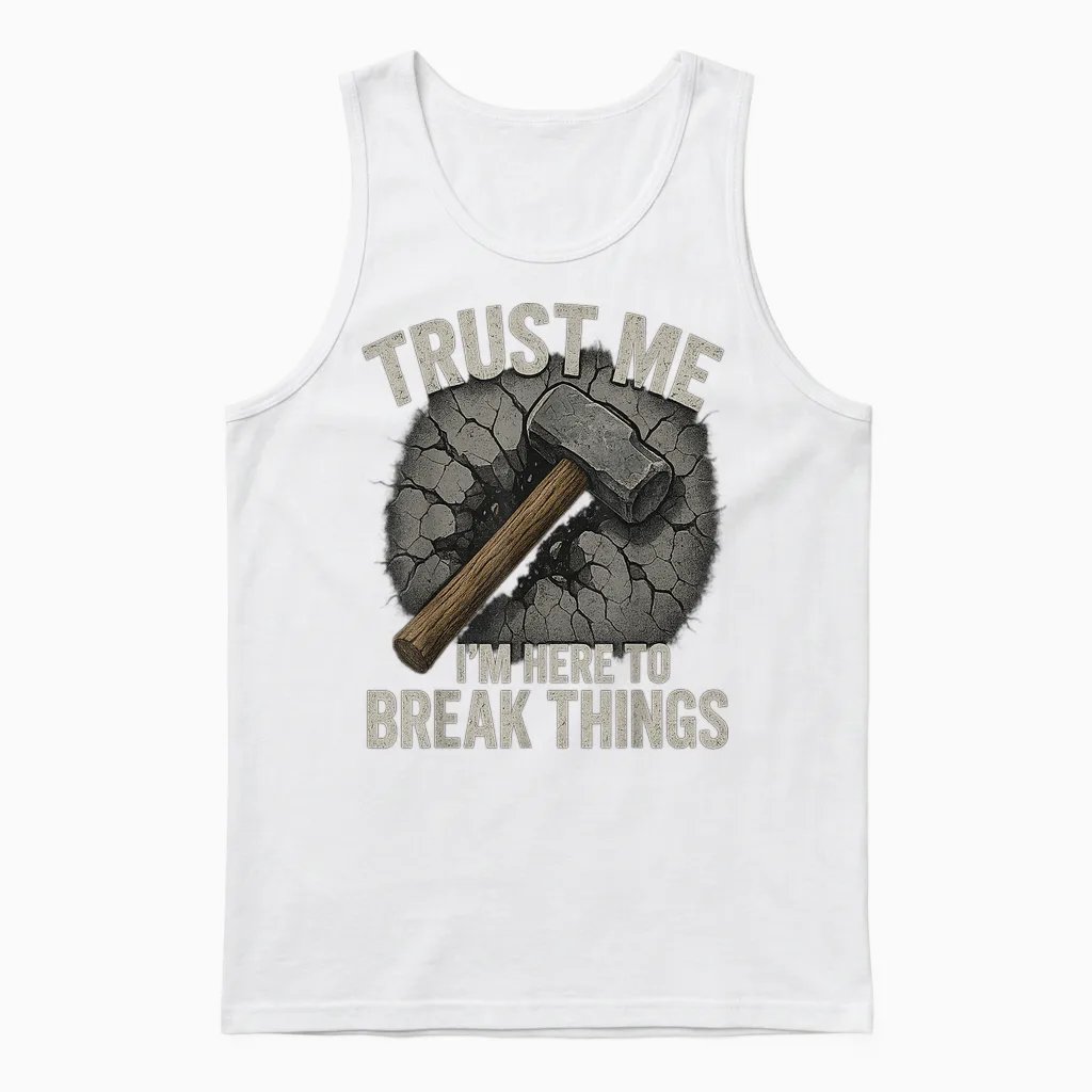 Demo Team Worker Demolition Construction Worker Mass Unisex Tank Top in White