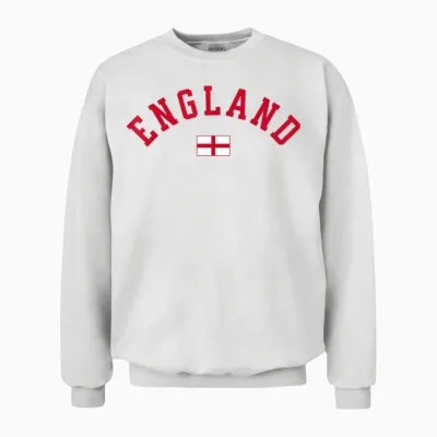 England English Unisex Sweatshirt - White