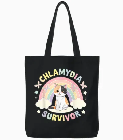 Vulgaire Pour Les Hommes, Homme Inapproprié, Survivant De La Chlamydia Tote Bags - Black