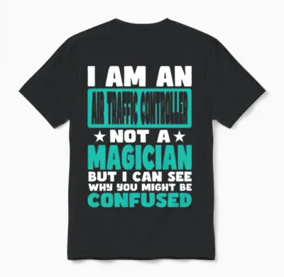 Air Traffic Controller Unisex T-Shirt - Black
