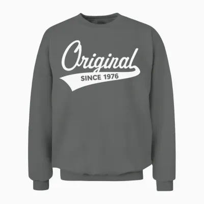 Original Since 1976 (year of Birth, Birthday / W) Unisex Sweatshirt - Graphite Heather