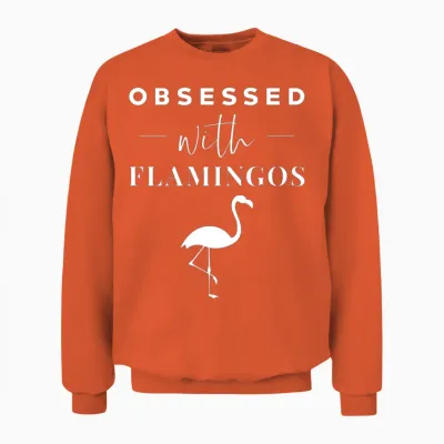 Flamingo Unisex Sweatshirt - Orange