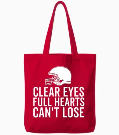 Clear Eyes Full Hearts Can't Lose Tote Bags - Red