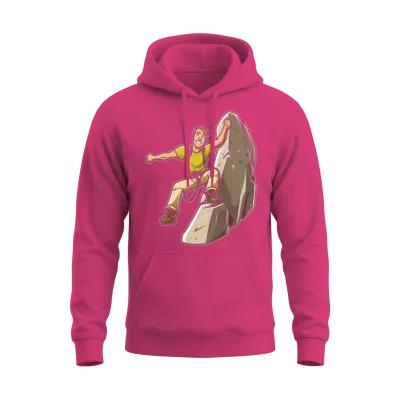 Hiking Hike Cool Unisex Hoodie - Heliconia