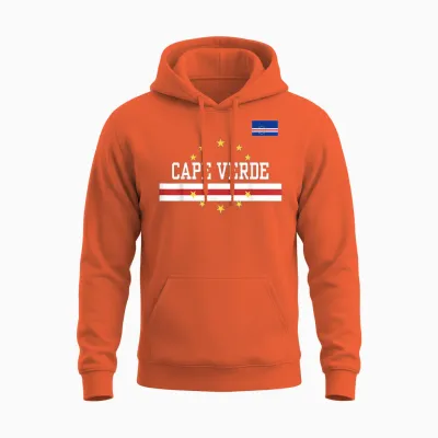 Cape Verde - Flag of Cape Verde - Classic Verdean Unisex Hoodie - Orange