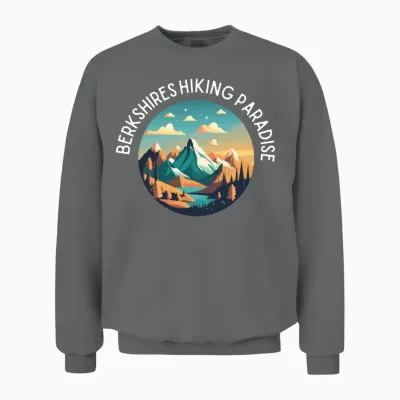 Berkshires Hiking Paradise Unisex Sweatshirt - Graphite Heather
