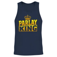 Parlay King Sports Betting Parlay Picks Sports Unisex Tank Top - Navy – 2