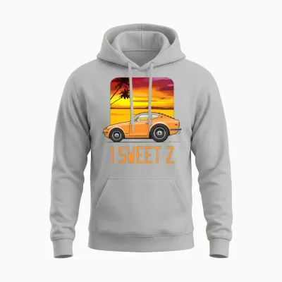 1 Sweet Orange Unisex Hoodie - Ash