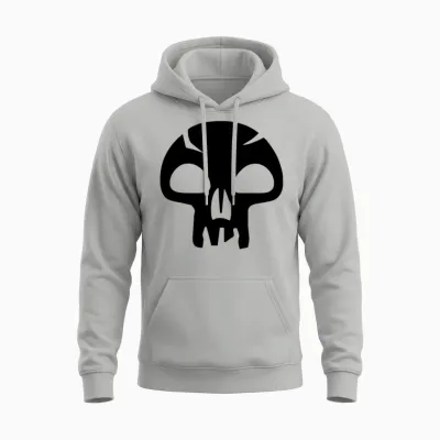 Mtg Black Mana Unisex Hoodie - Ash